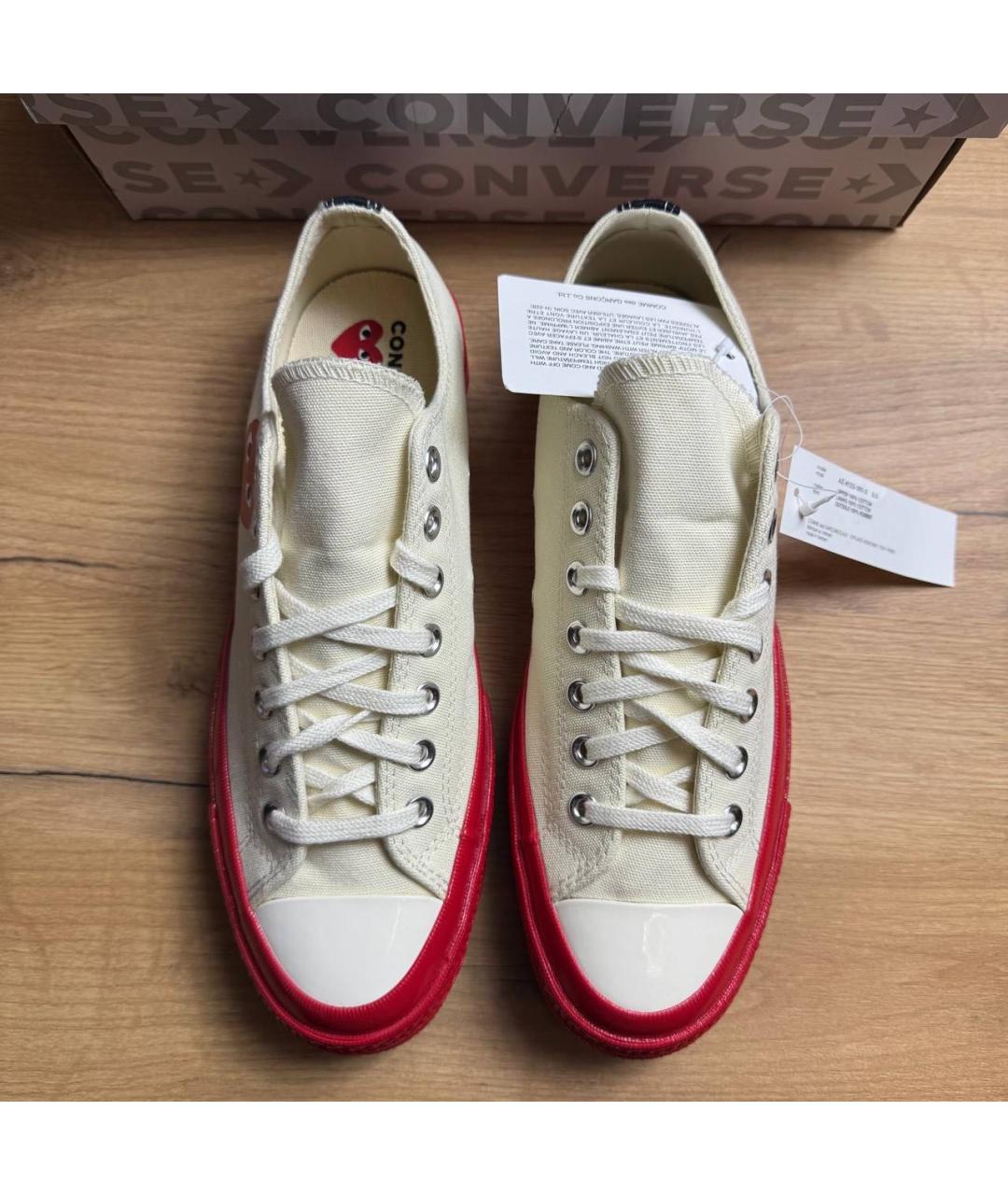 COMME DES GARÇONS PLAY Мульти текстильные низкие кроссовки / кеды, фото 7