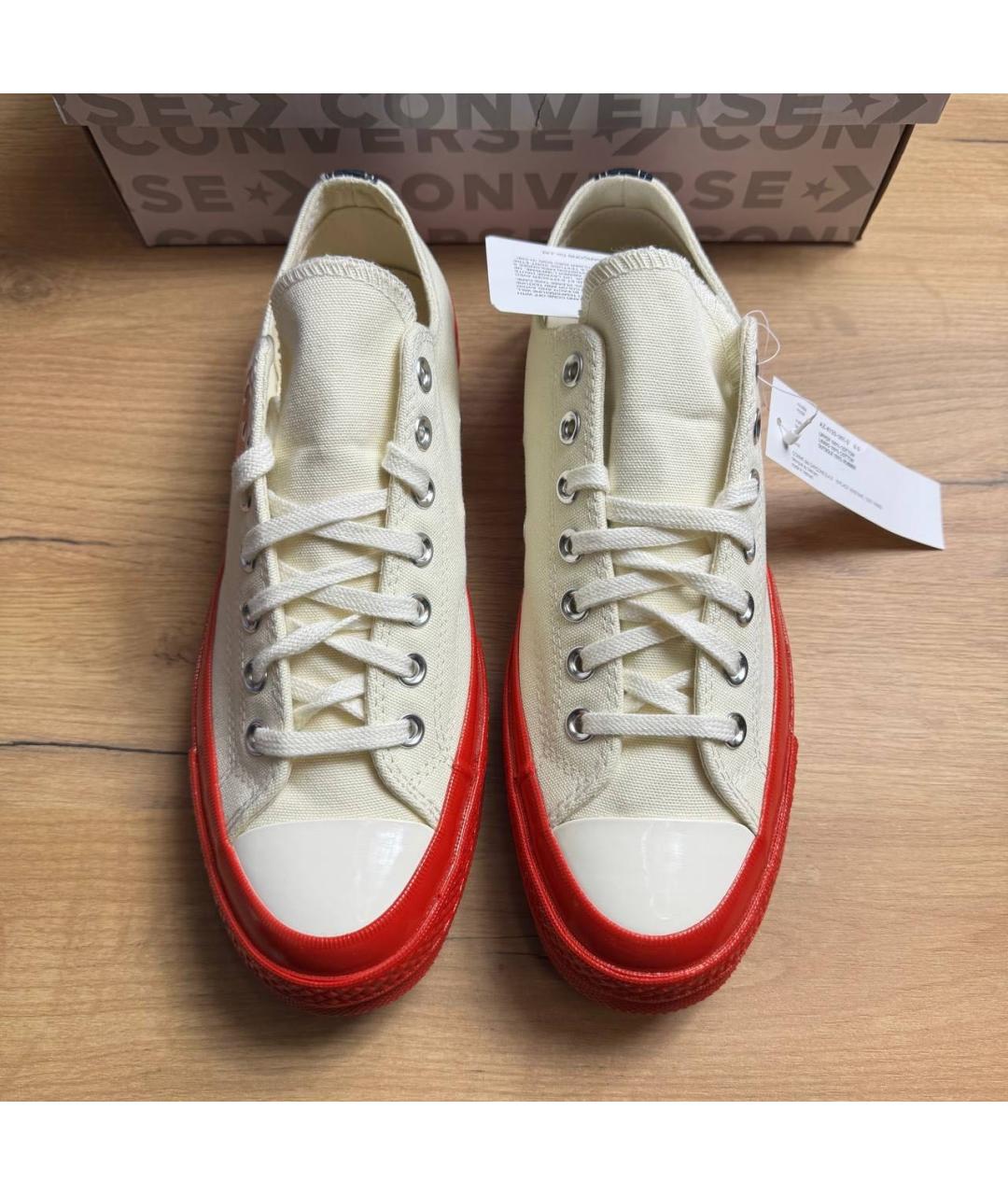 COMME DES GARÇONS PLAY Мульти текстильные низкие кроссовки / кеды, фото 3