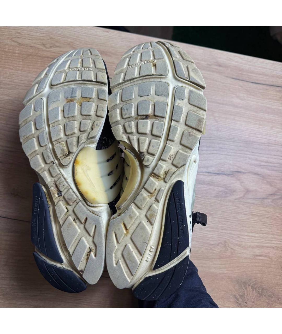 NIKE X OFF-WHITE Черные текстильные низкие кроссовки / кеды, фото 7