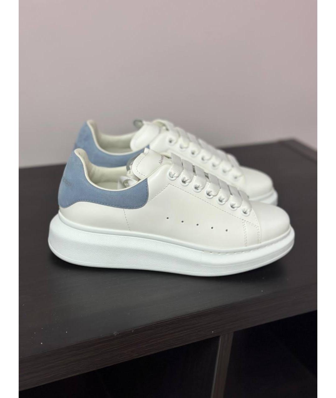 ALEXANDER MCQUEEN Белые кожаные кроссовки, фото 6