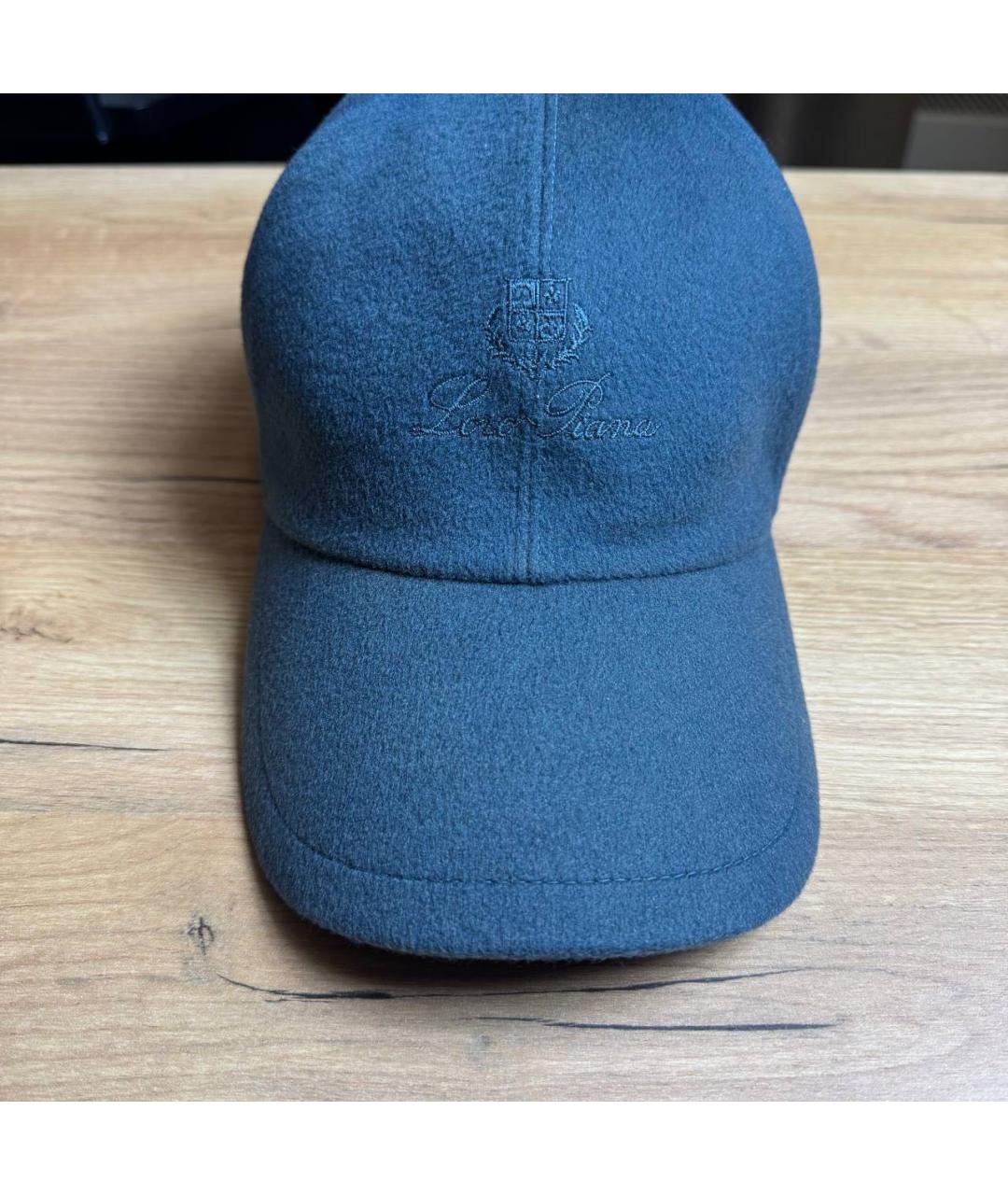 LORO PIANA Синяя кашемировая кепка/бейсболка, фото 4