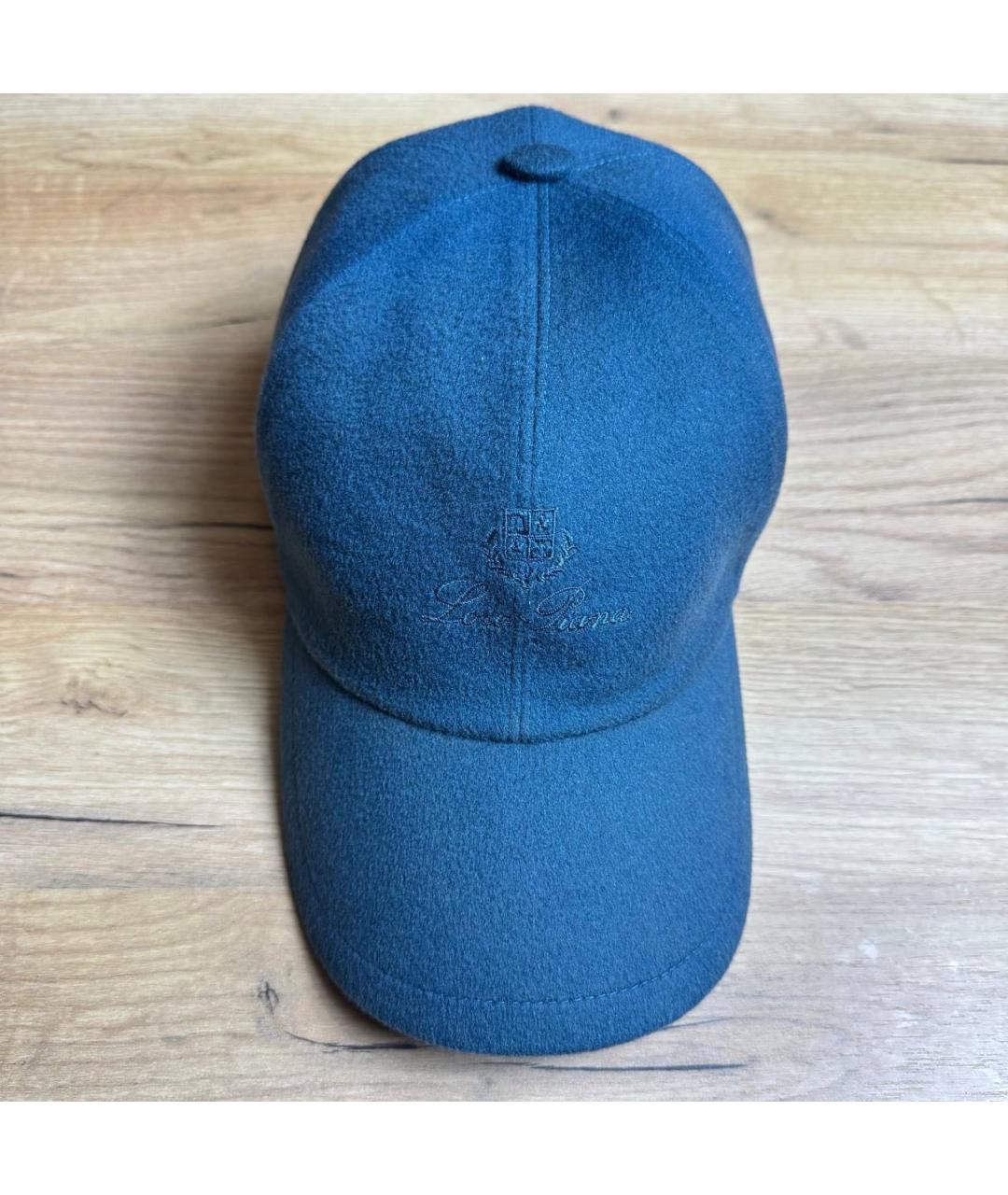 LORO PIANA Синяя кашемировая кепка/бейсболка, фото 7