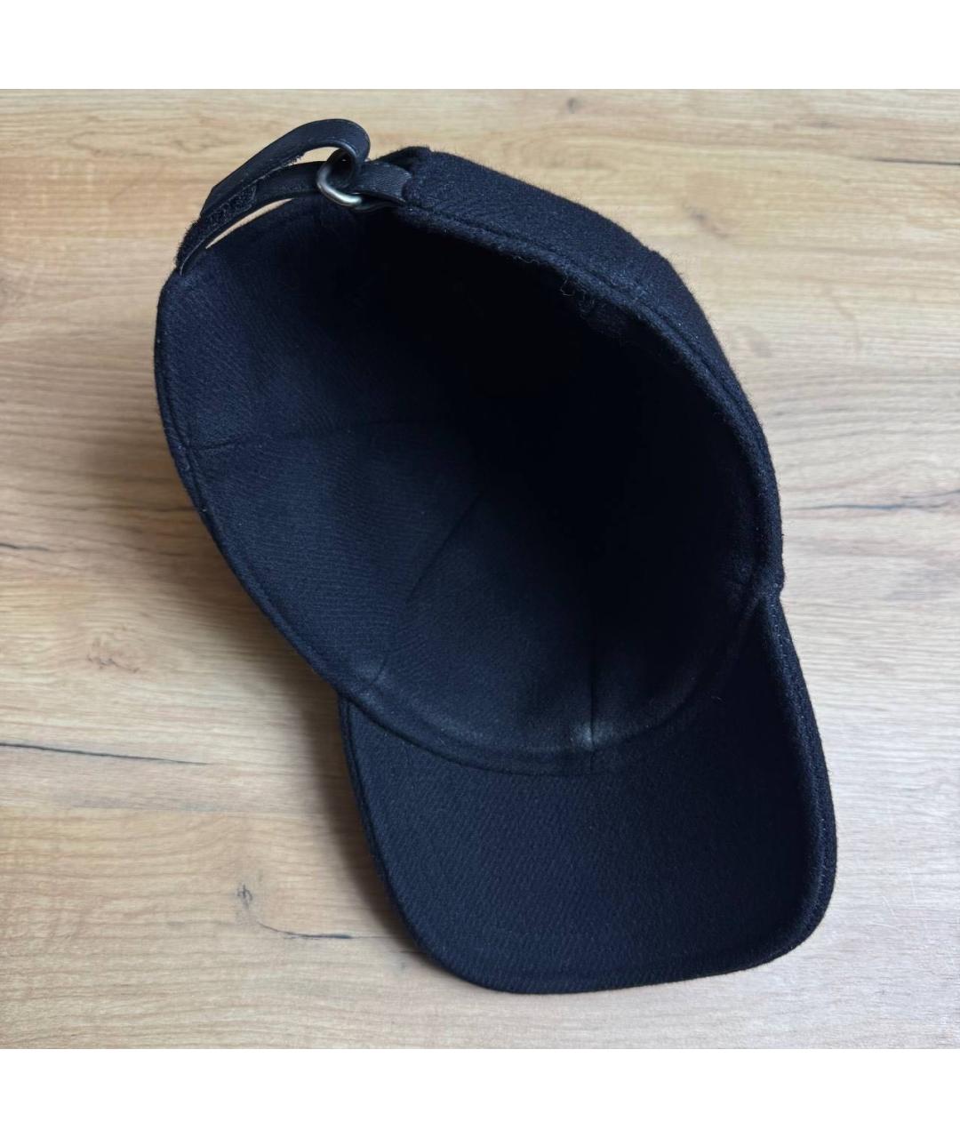 PRADA Темно-синяя шерстяная кепка/бейсболка, фото 3