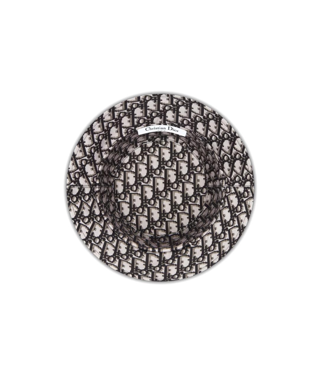 CHRISTIAN DIOR Коричневая хлопковая панама, фото 6