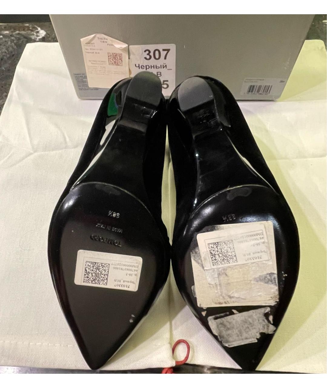 TOM FORD Черные кожаные туфли, фото 4