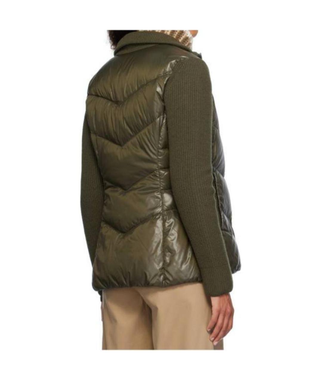 MONCLER Зеленый пуховик, фото 5