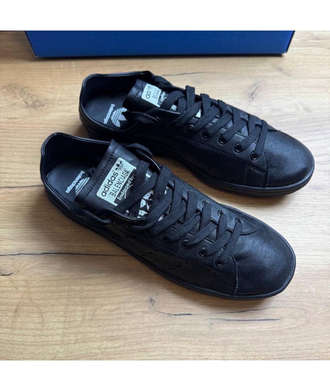 BALENCIAGA Черные низкие кроссовки / кеды, фото 3