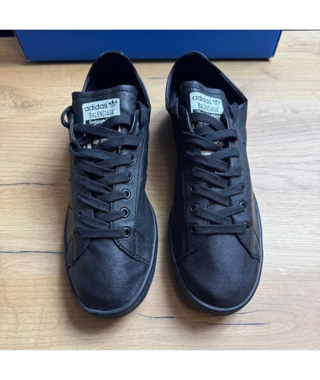 BALENCIAGA Черные низкие кроссовки / кеды, фото 2