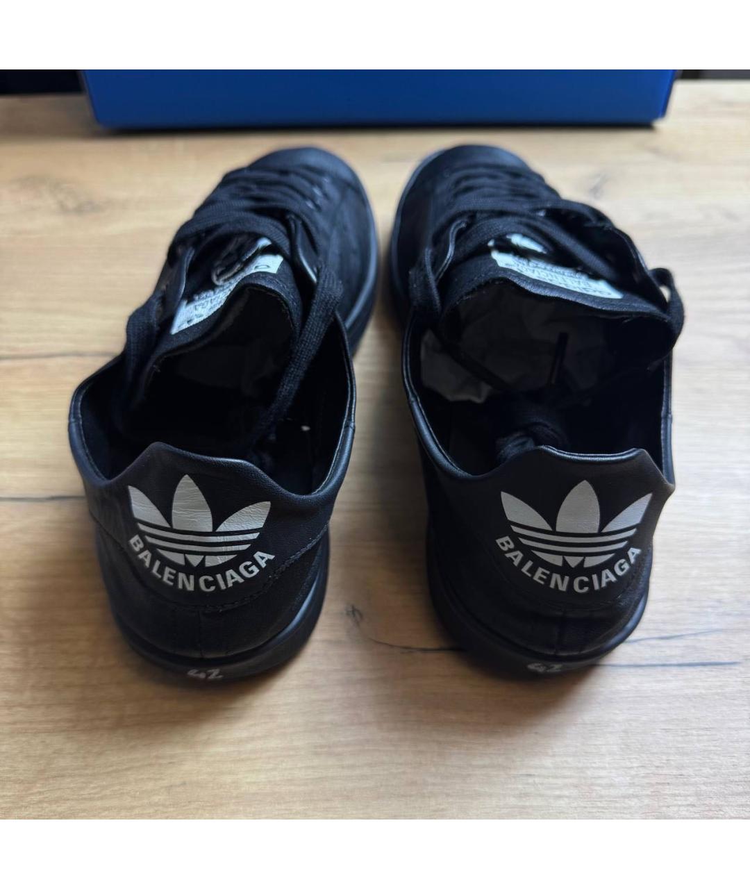 BALENCIAGA Черные низкие кроссовки / кеды, фото 7