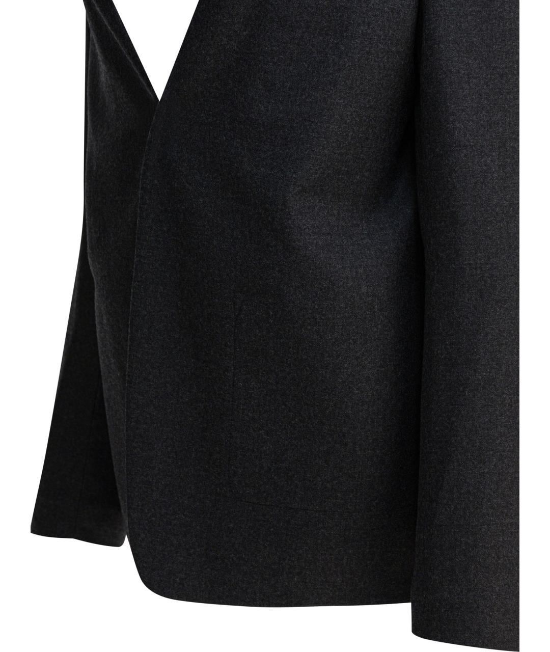 MAISON MARGIELA Антрацитовый шерстяной жакет/пиджак, фото 3