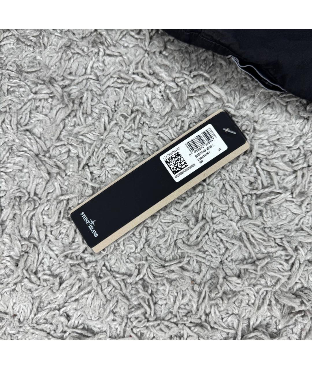 STONE ISLAND Черная хлопковая куртка, фото 4