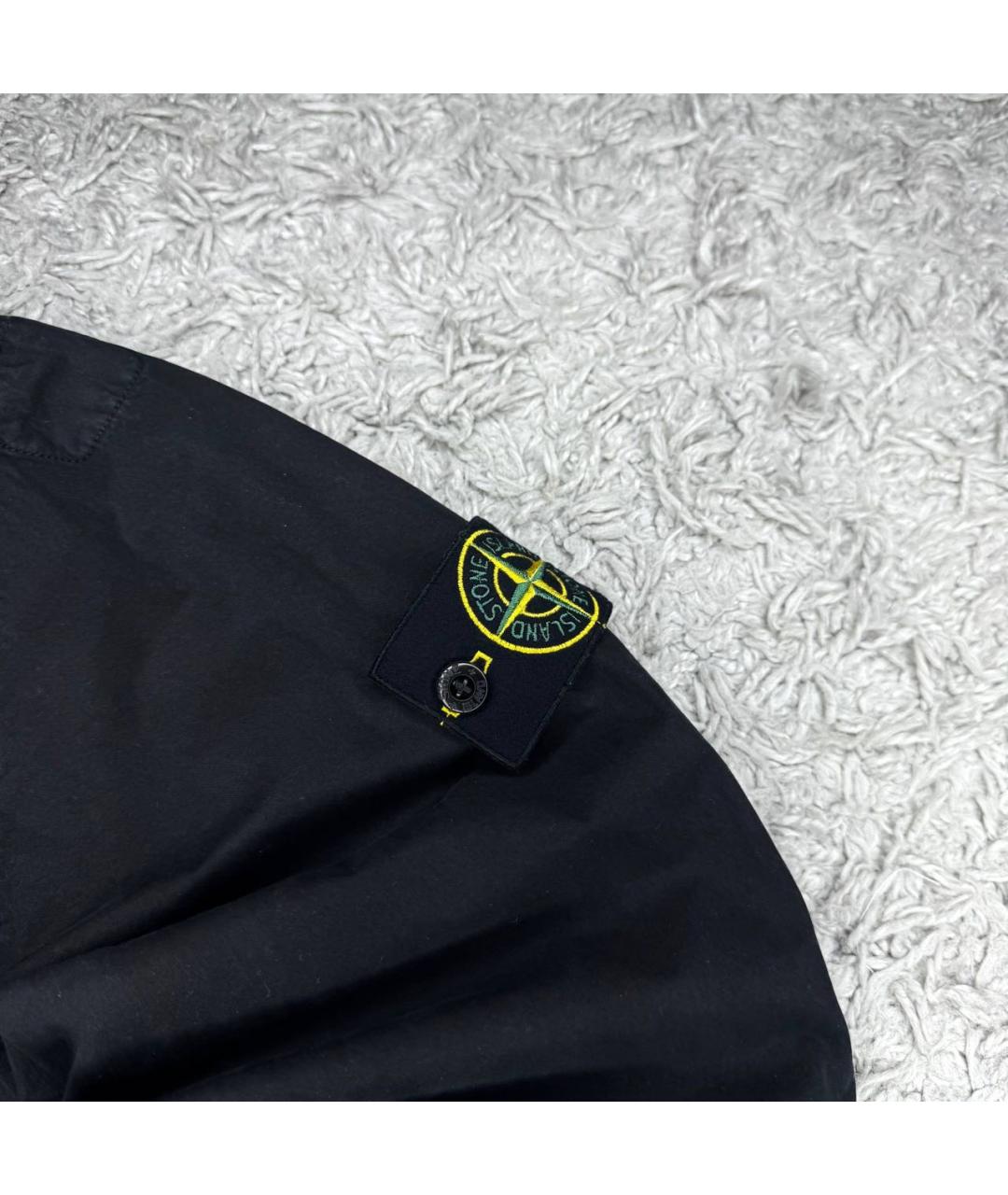 STONE ISLAND Черная хлопковая куртка, фото 2
