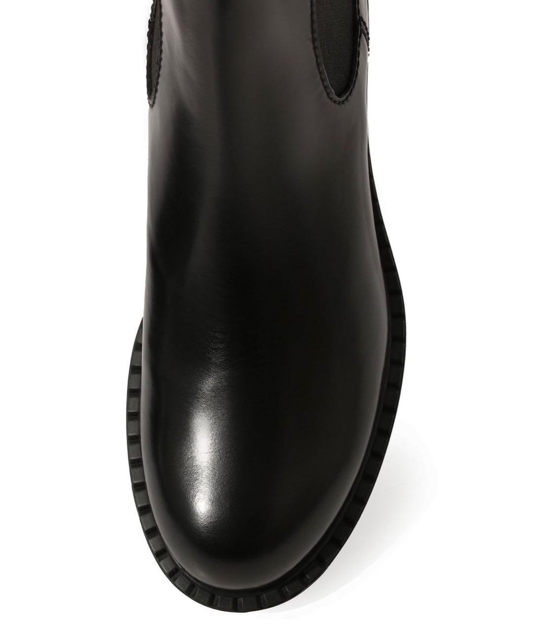 PRADA Черные кожаные высокие ботинки, фото 3