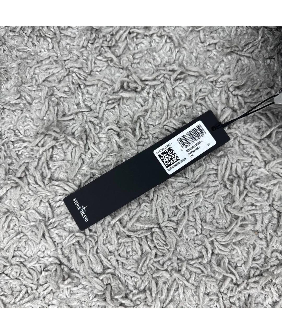 STONE ISLAND Черная хлопковая куртка, фото 4