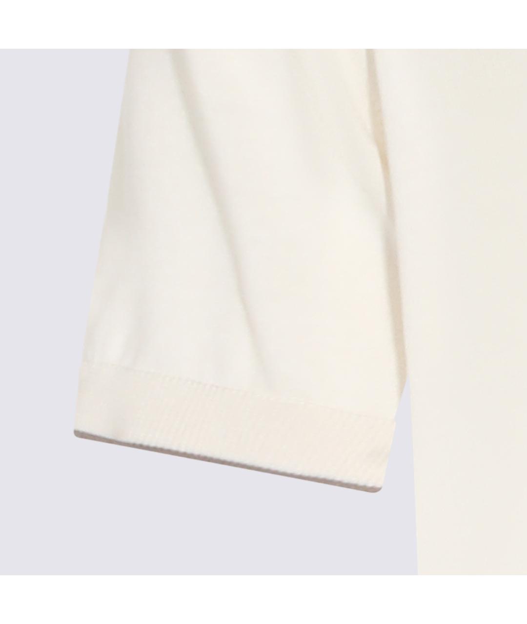 BRUNELLO CUCINELLI Белое поло с длинным рукавом, фото 3