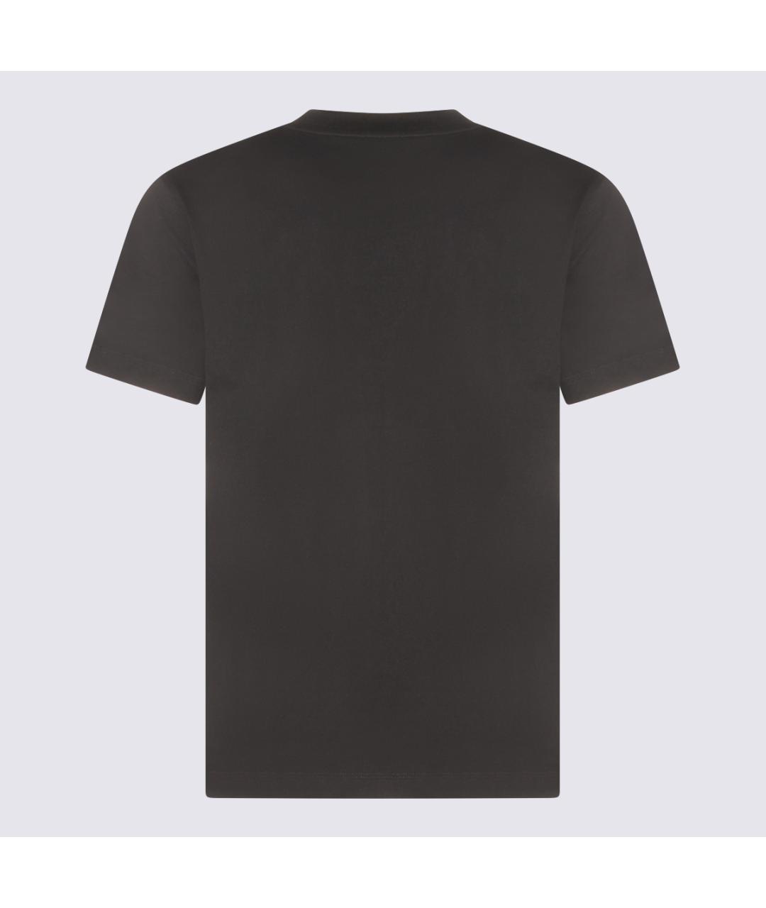 BURBERRY Черная хлопковая футболка, фото 2