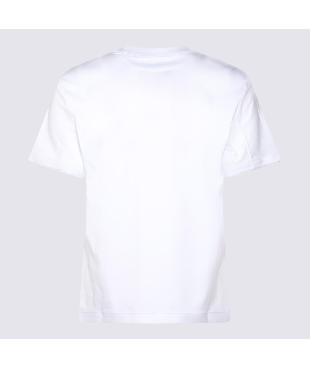 BRUNELLO CUCINELLI Белая хлопковая футболка, фото 2