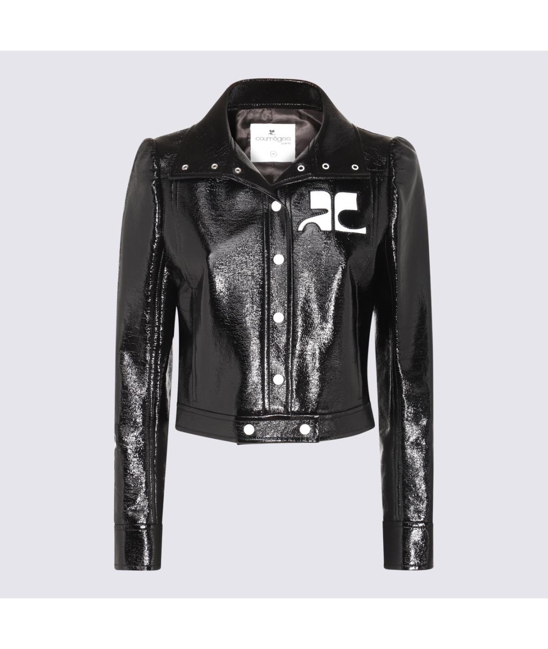 COURREGES Черная хлопковая куртка, фото 3