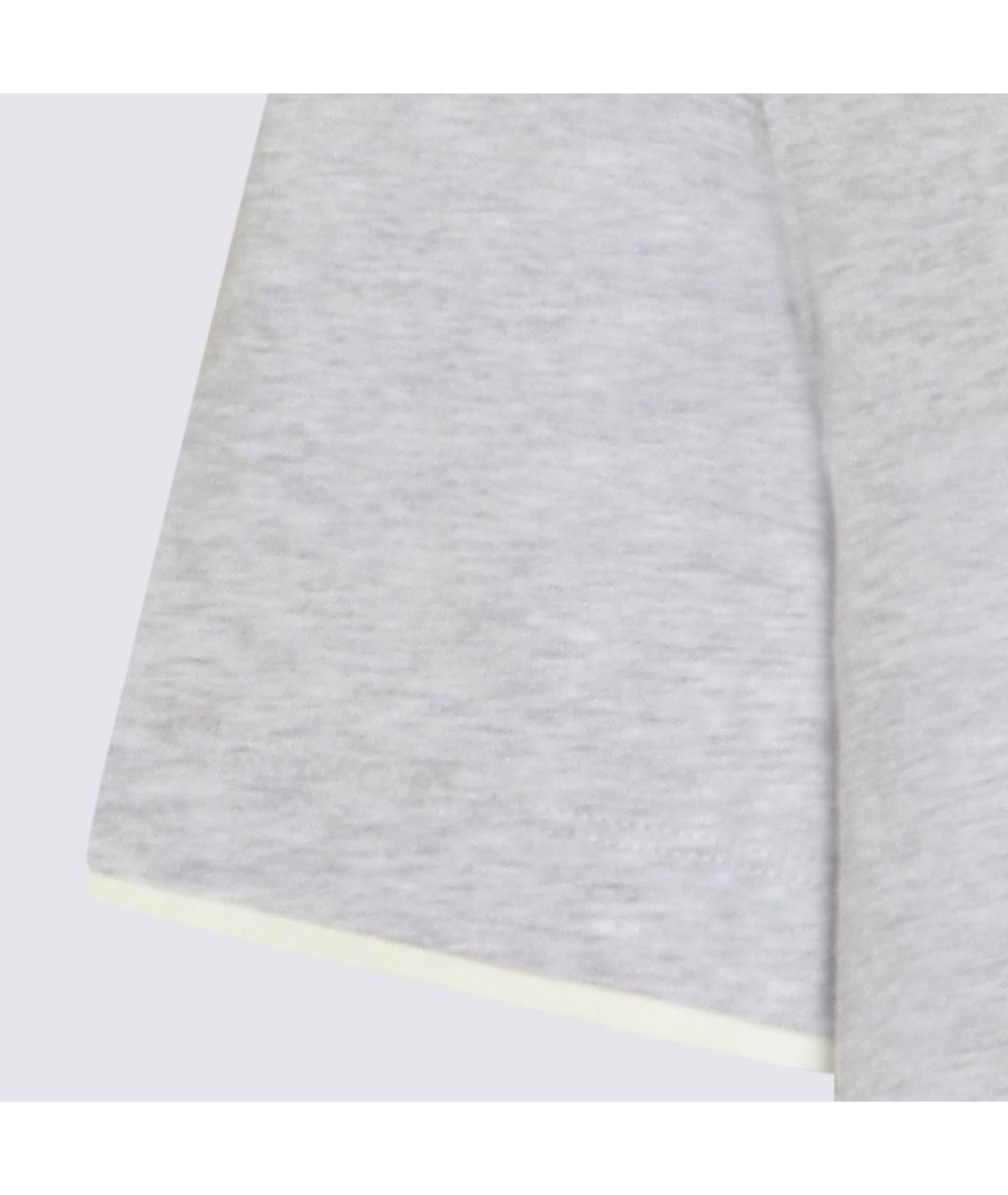 BRUNELLO CUCINELLI Серая хлопковая футболка, фото 3