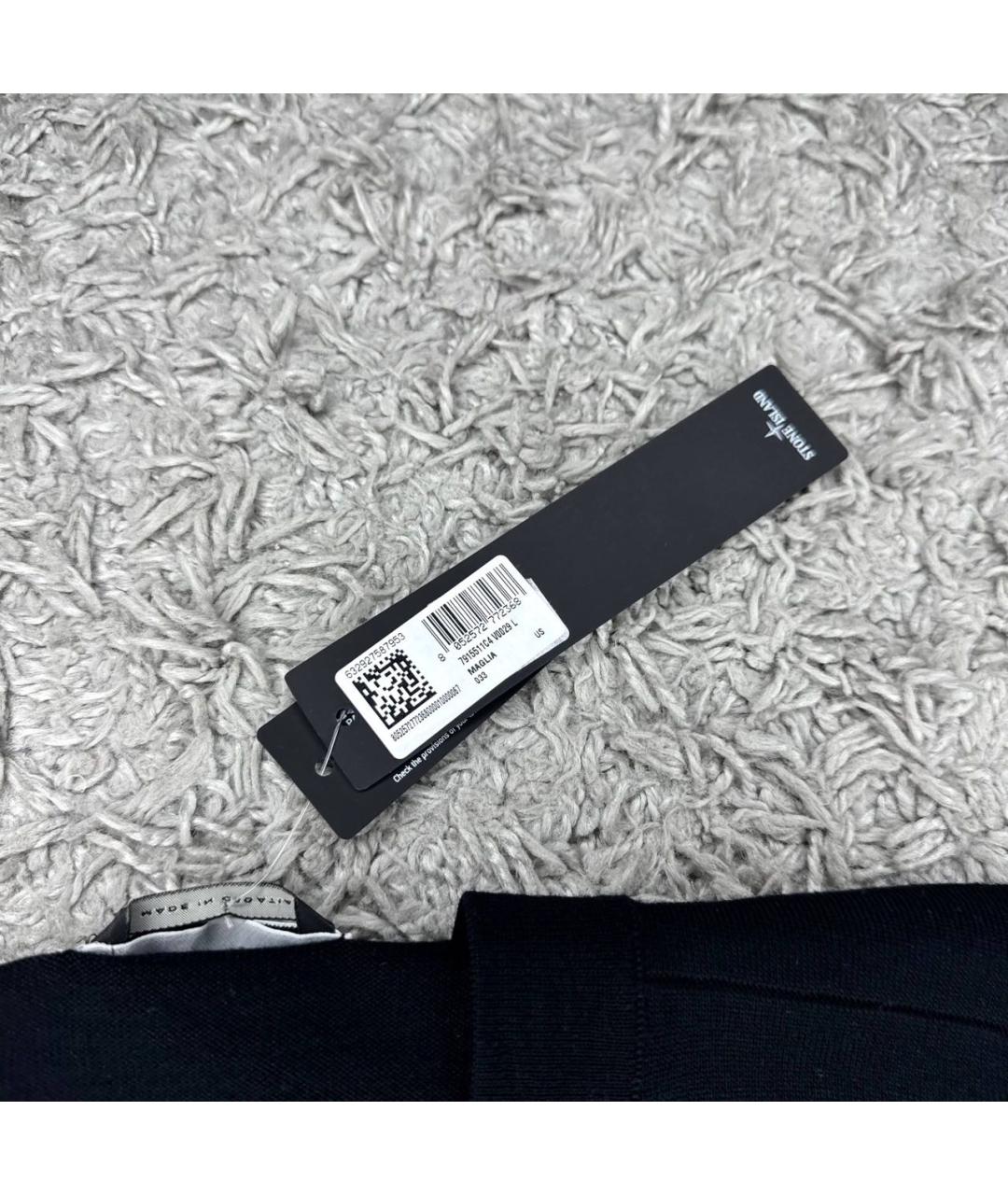 STONE ISLAND Черный кардиган, фото 4