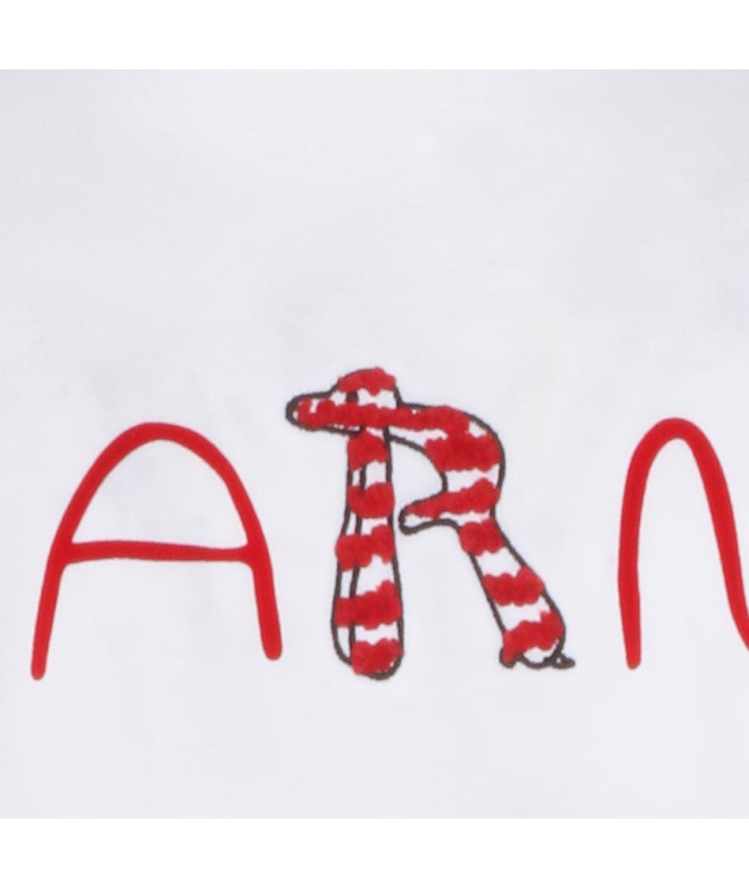 MARNI Белая хлопковая футболка, фото 3