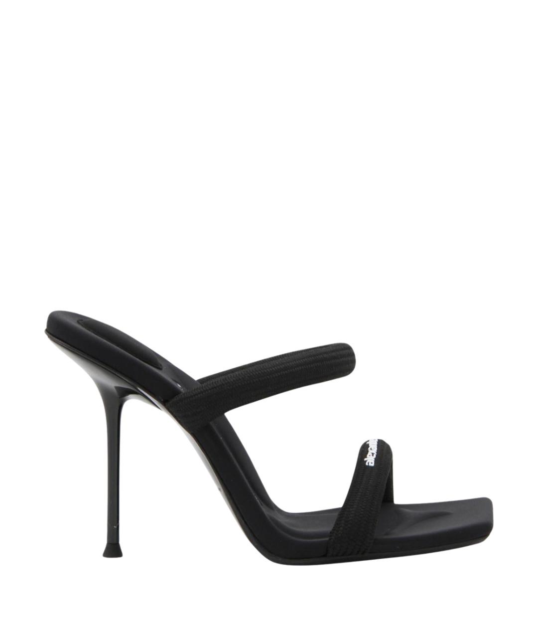 ALEXANDER WANG Черные кожаные босоножки, фото 1