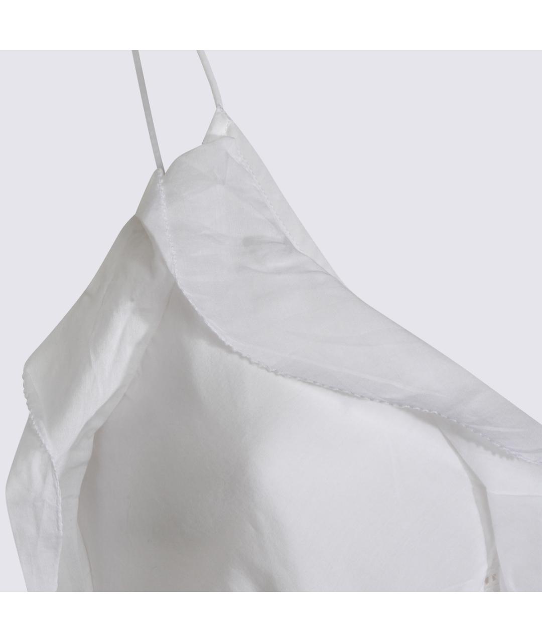 ISABEL MARANT ETOILE Белое хлопковое вечернее платье, фото 3