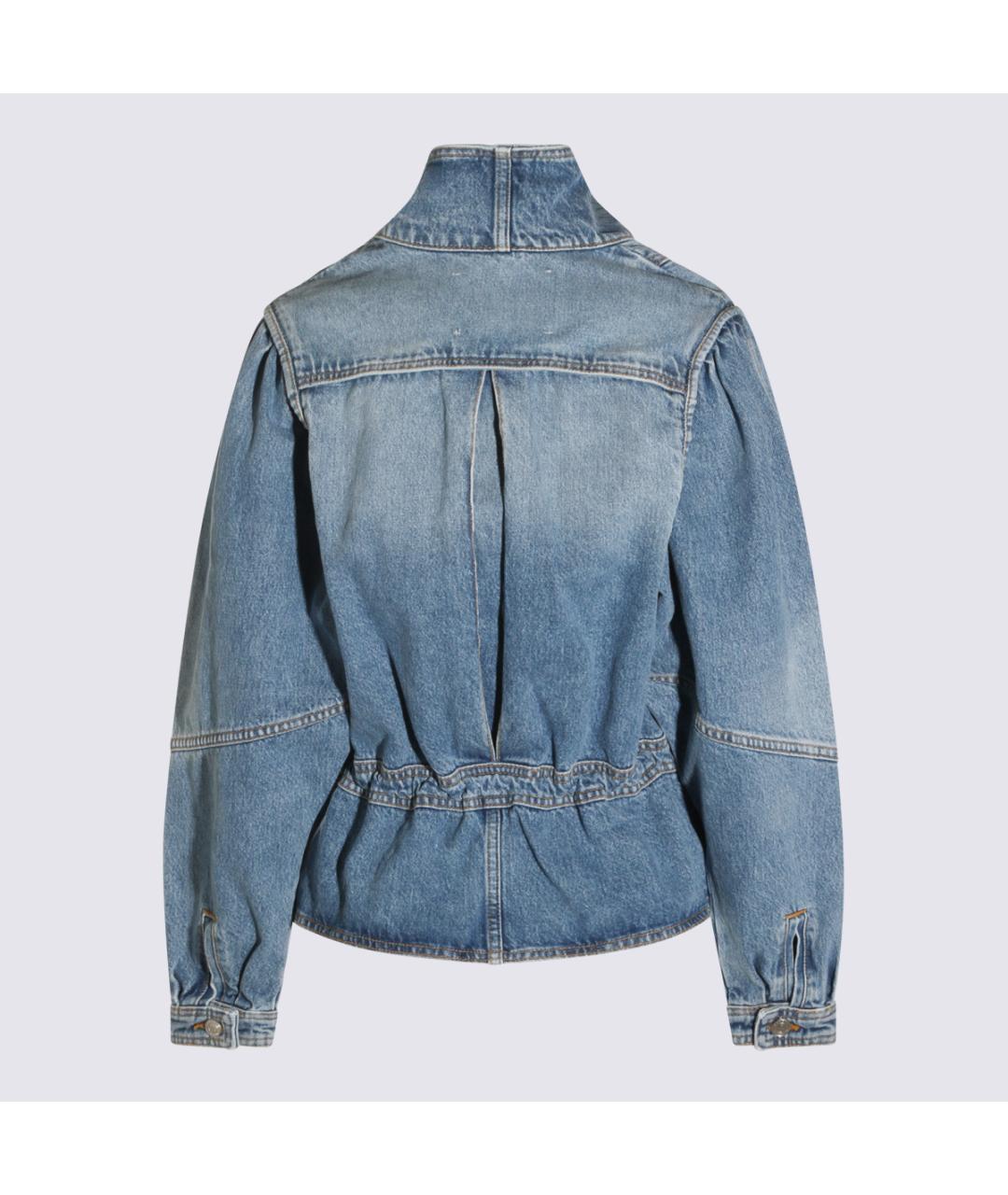 ISABEL MARANT ETOILE Синяя хлопковая куртка, фото 2