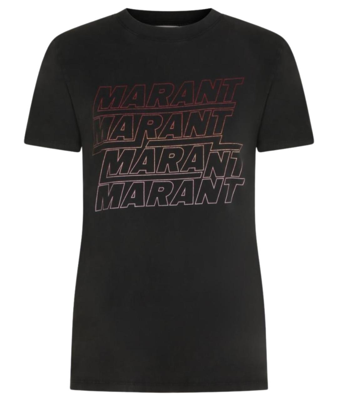 ISABEL MARANT ETOILE Черная хлопковая футболка, фото 1