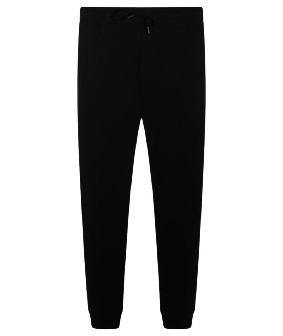 BRUNELLO CUCINELLI Черные хлопко-эластановые повседневные брюки, фото 1