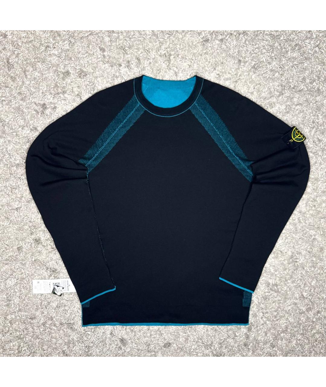 STONE ISLAND Голубой джемпер / свитер, фото 2