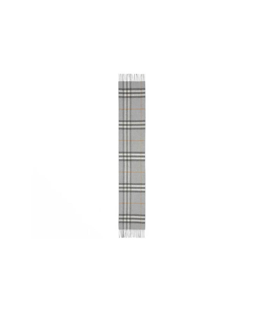 BURBERRY Серый шарф, фото 3
