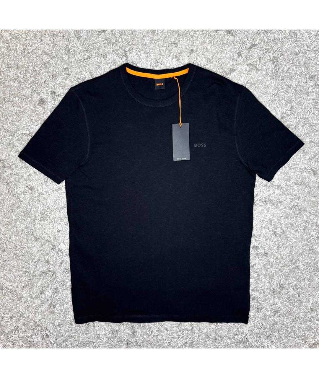 HUGO BOSS Черная хлопковая футболка, фото 6