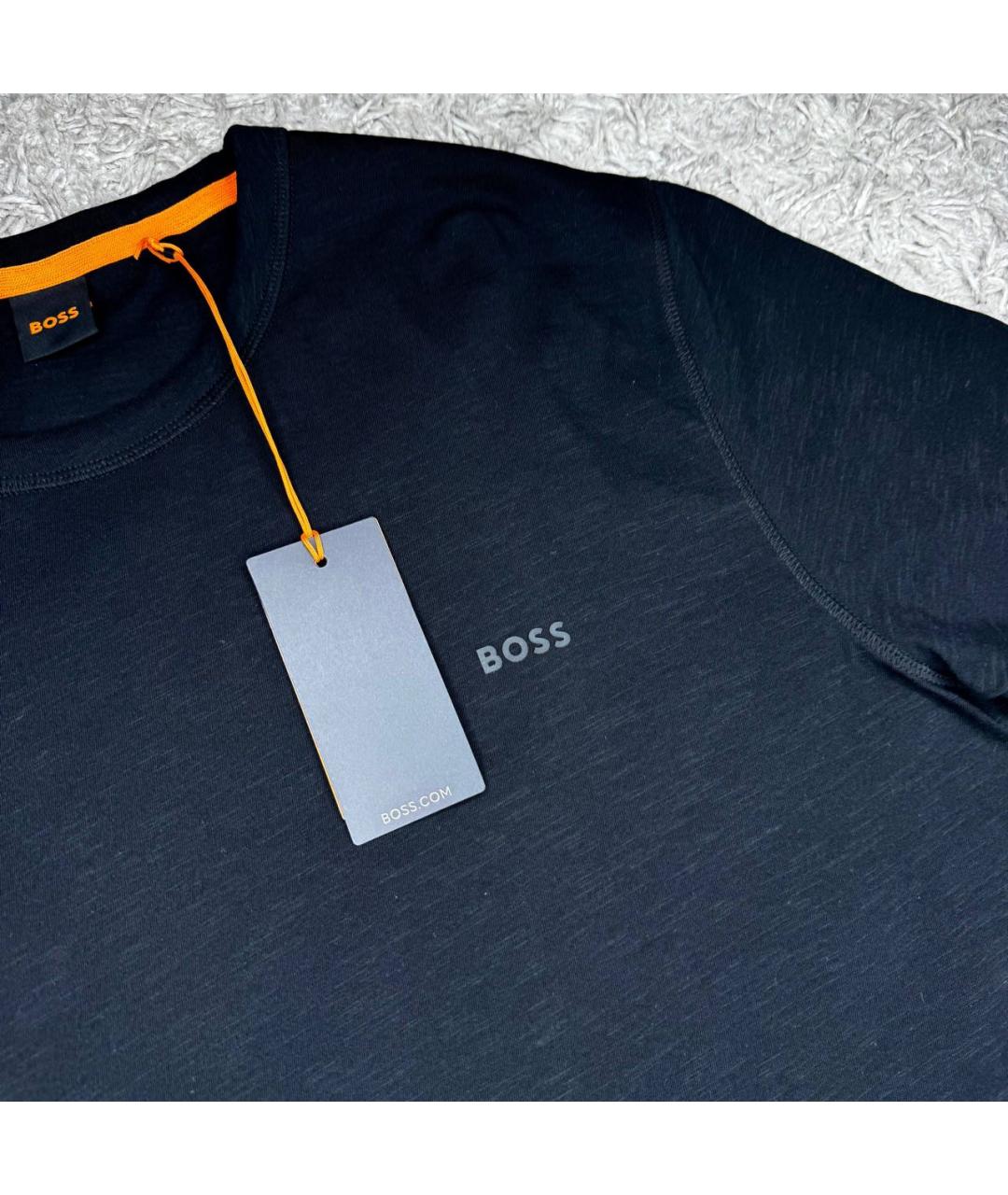 HUGO BOSS Черная хлопковая футболка, фото 3