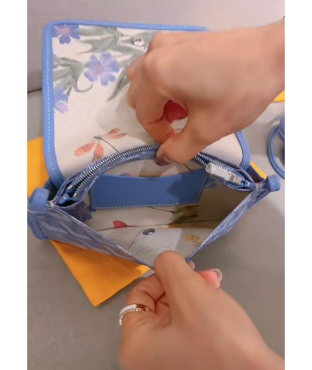 GOYARD Синяя сумка через плечо, фото 6