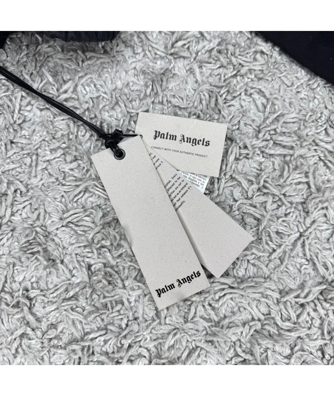 PALM ANGELS Черные хлопковые повседневные брюки, фото 4