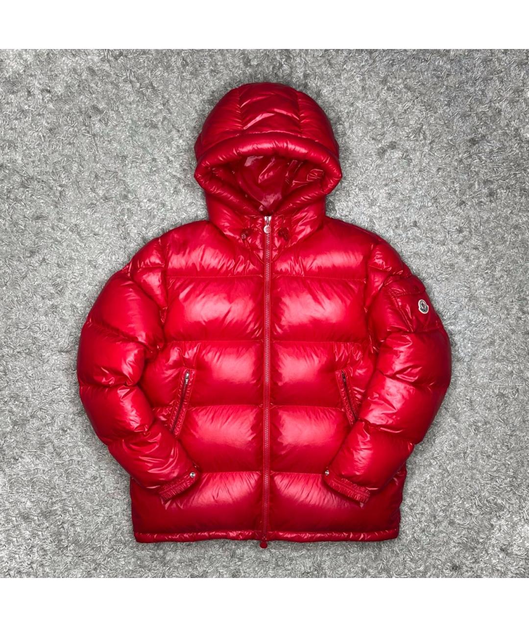 MONCLER Красный пуховик, фото 9