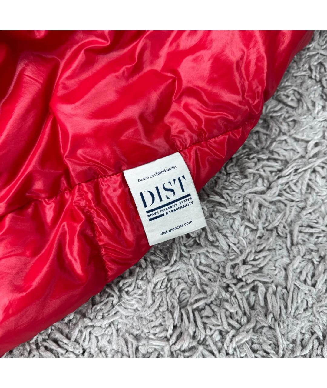 MONCLER Красный пуховик, фото 6