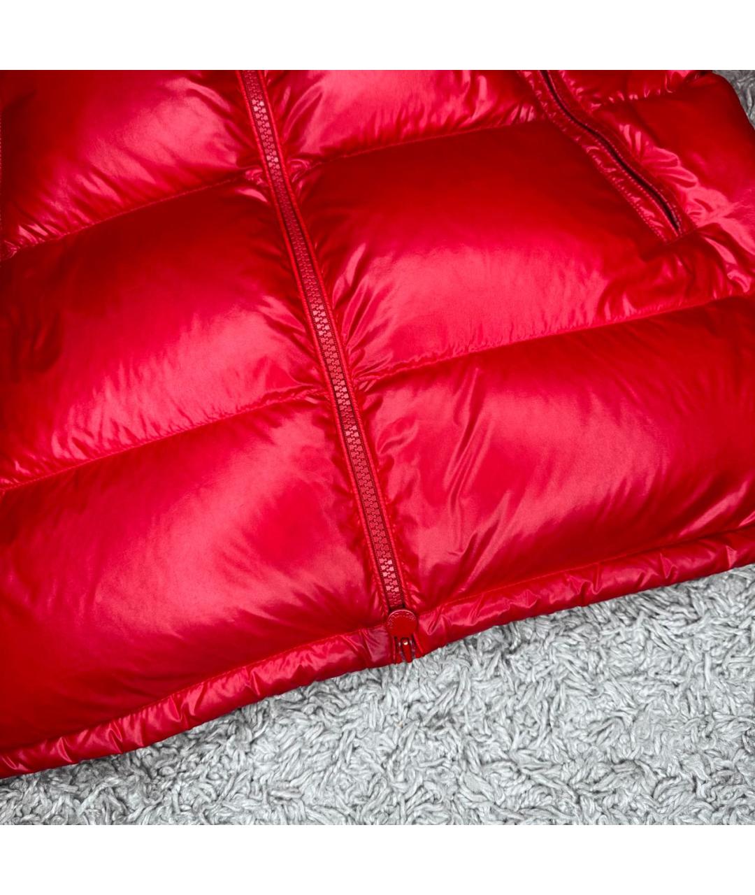 MONCLER Красный пуховик, фото 7