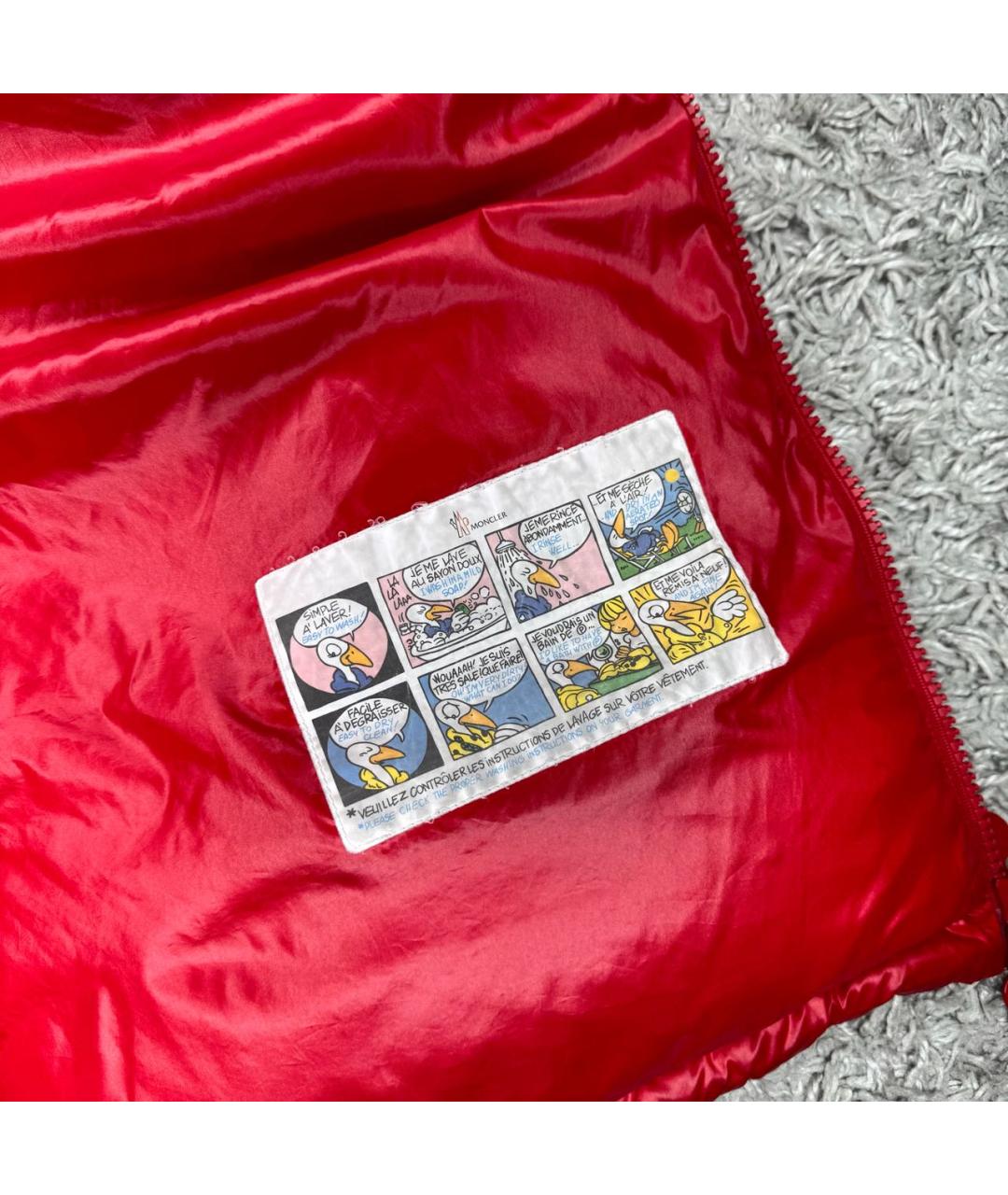 MONCLER Красный пуховик, фото 5