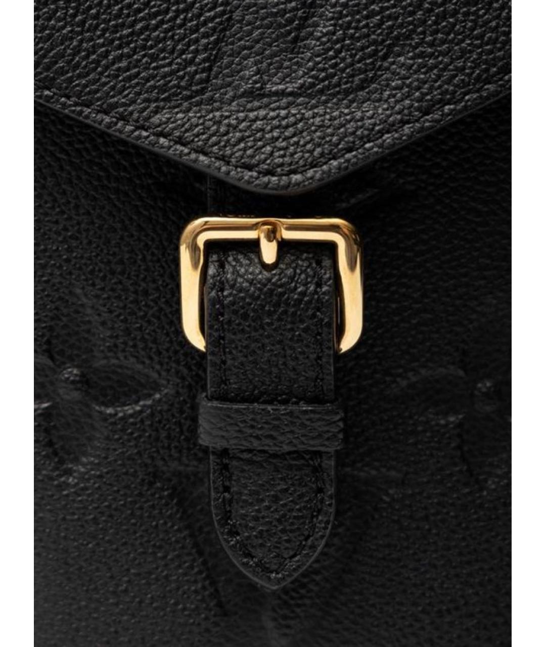 LOUIS VUITTON Черный кожаный рюкзак, фото 4