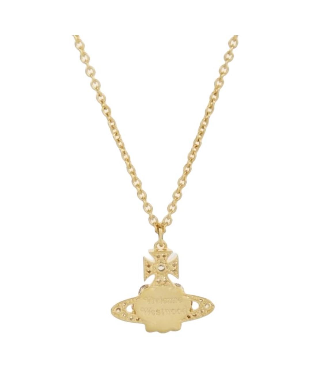 VIVIENNE WESTWOOD Золотое латунное колье, фото 4