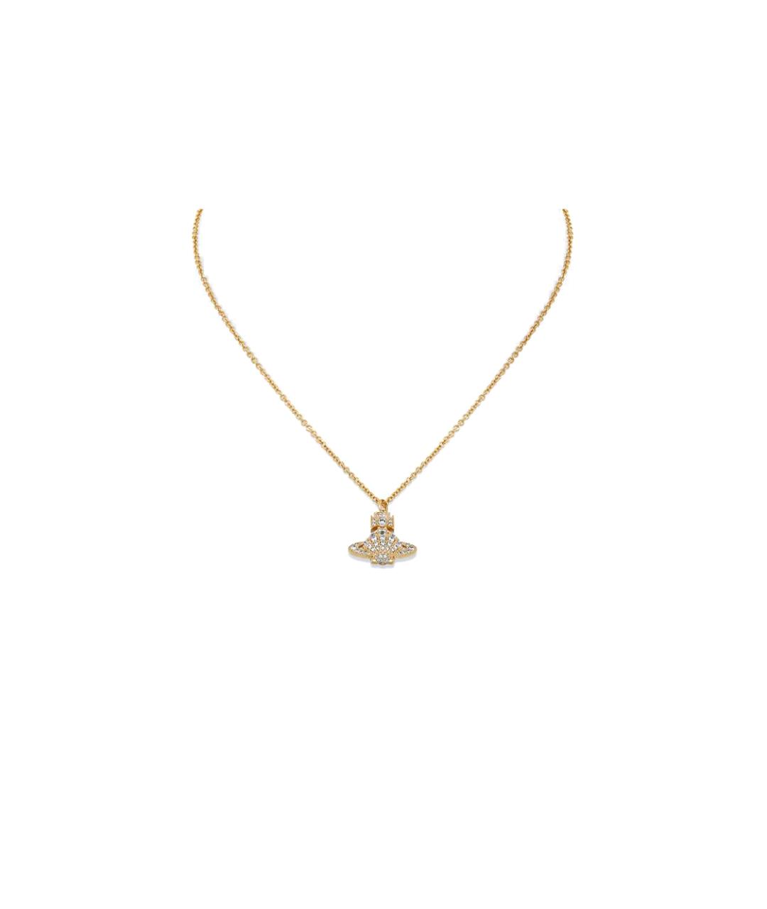 VIVIENNE WESTWOOD Золотое латунное колье, фото 2