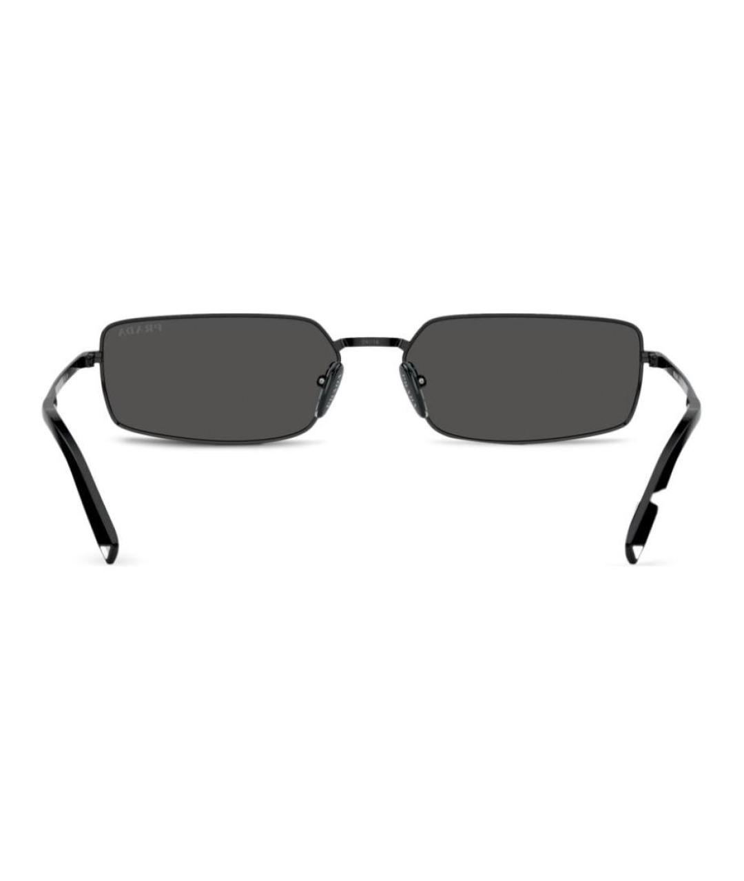 PRADA Черные металлические солнцезащитные очки, фото 4