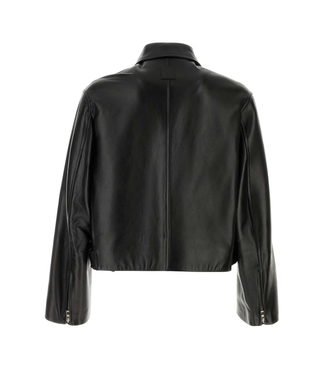 LOEWE Черная кожаная куртка, фото 2