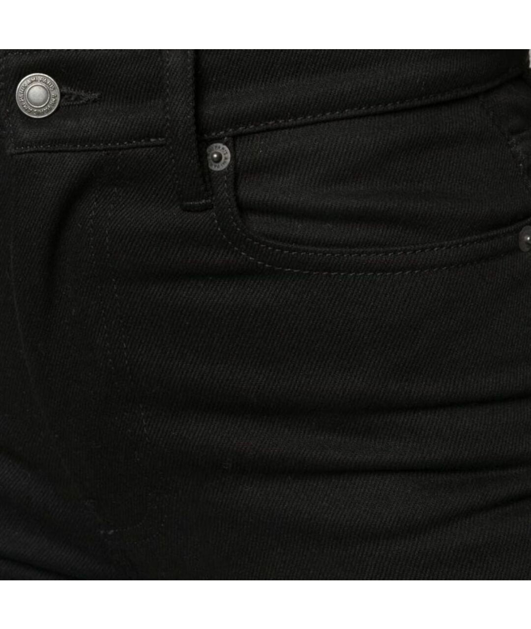 AMI Черные хлопковые джинсы слим, фото 4