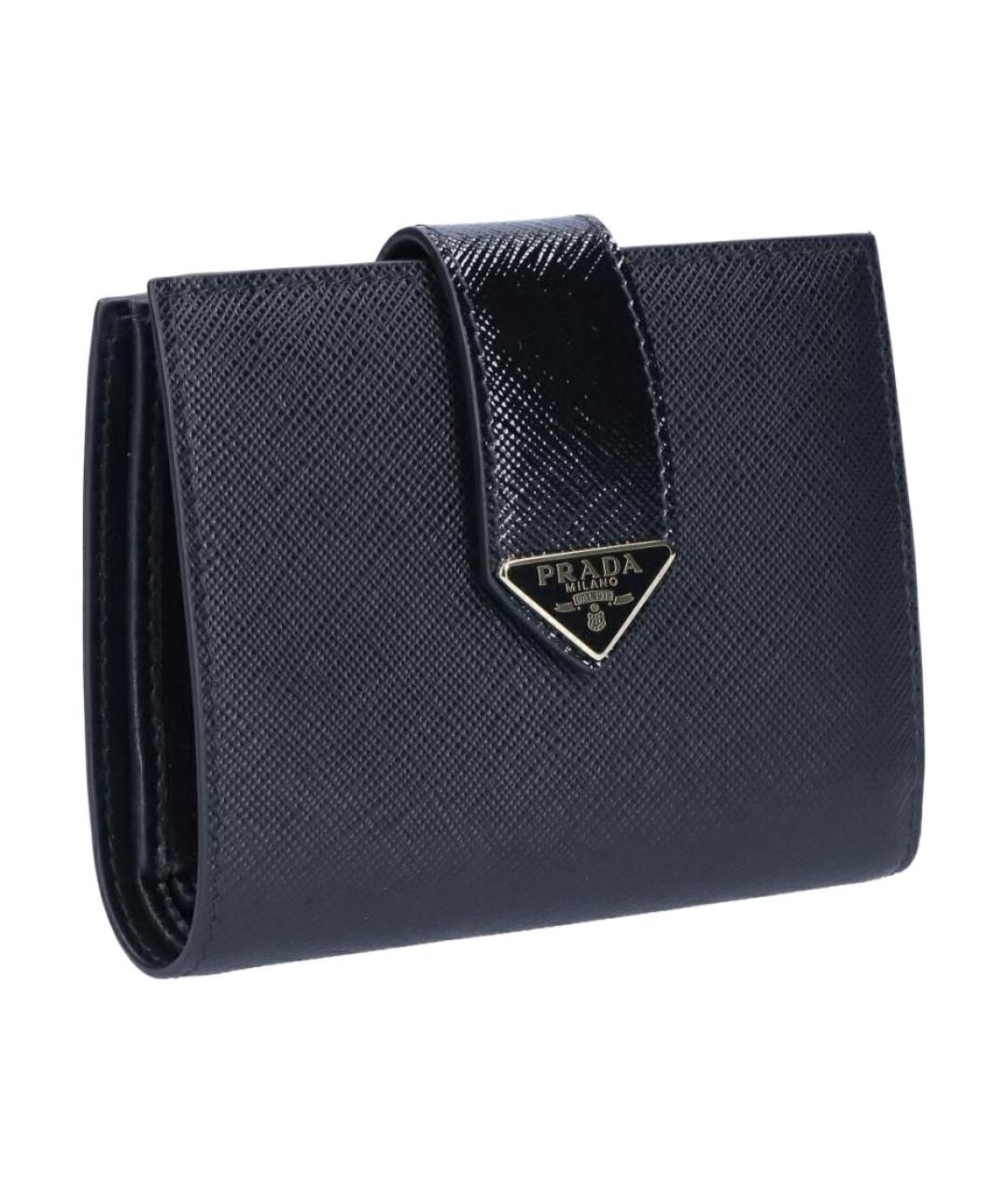 PRADA Черный кожаный кошелек, фото 2