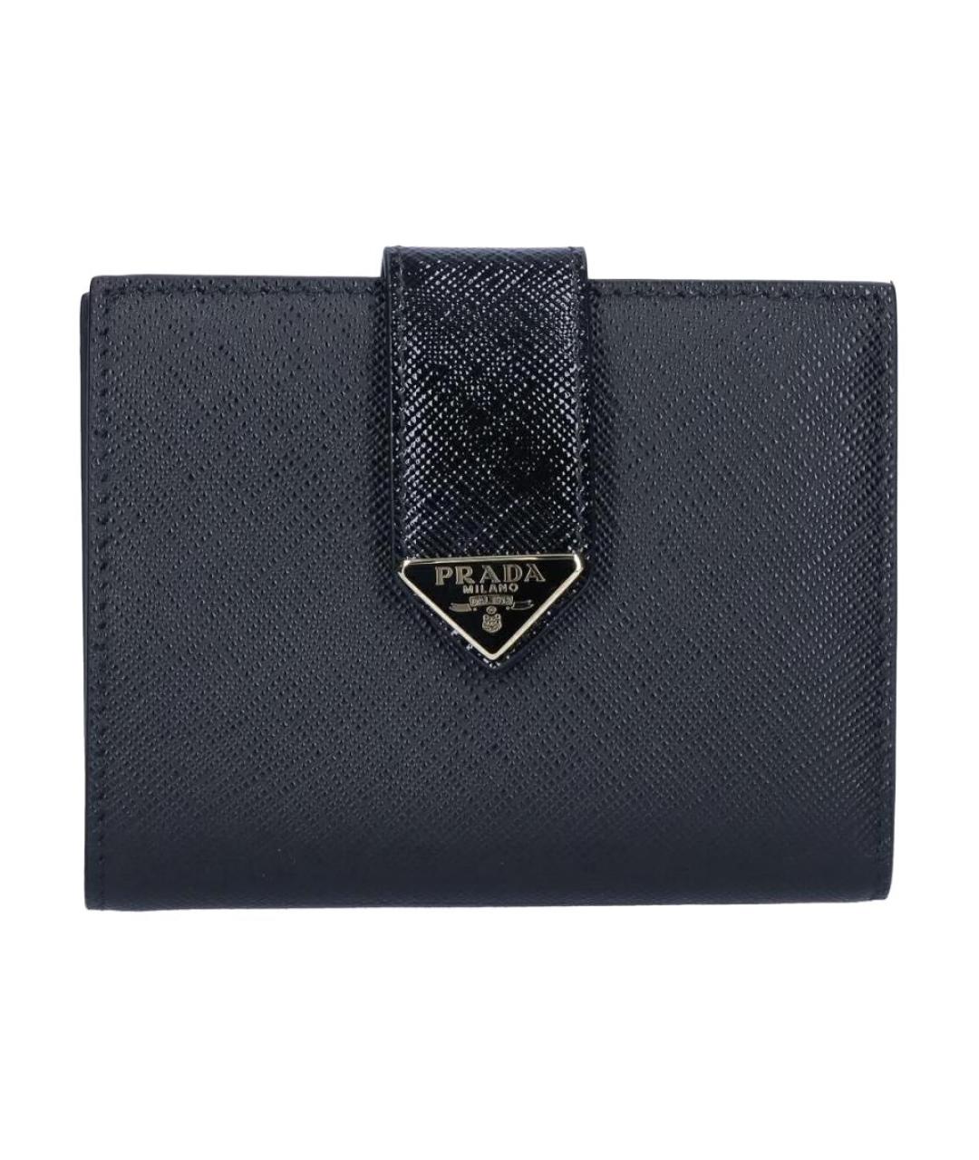 PRADA Черный кожаный кошелек, фото 1