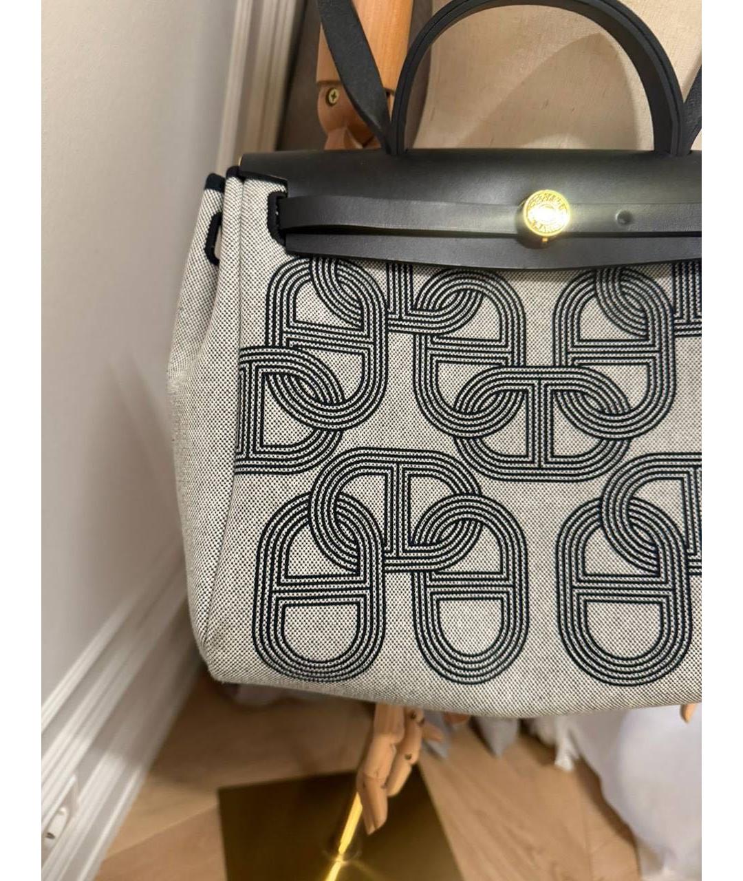 HERMES Черная сумка с короткими ручками, фото 6