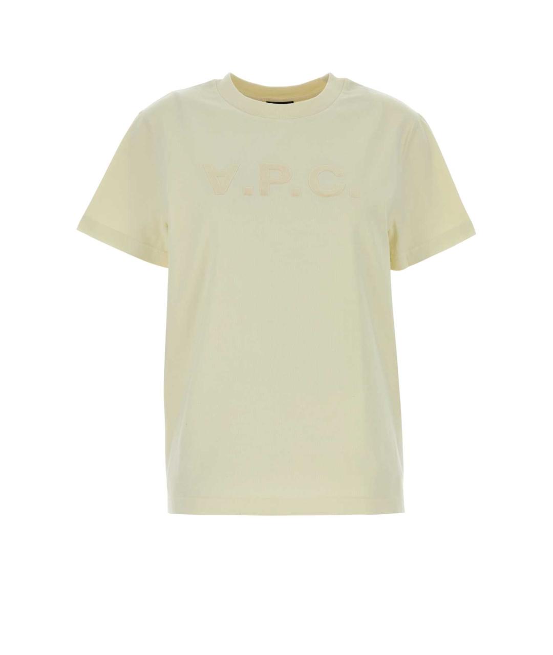 A.P.C. Желтая хлопковая футболка, фото 1